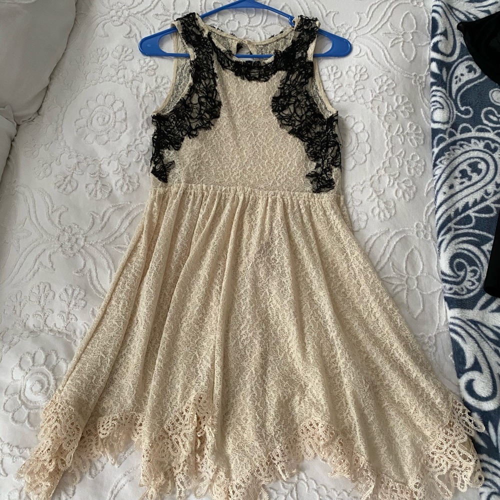 Free People Lace dress with slip